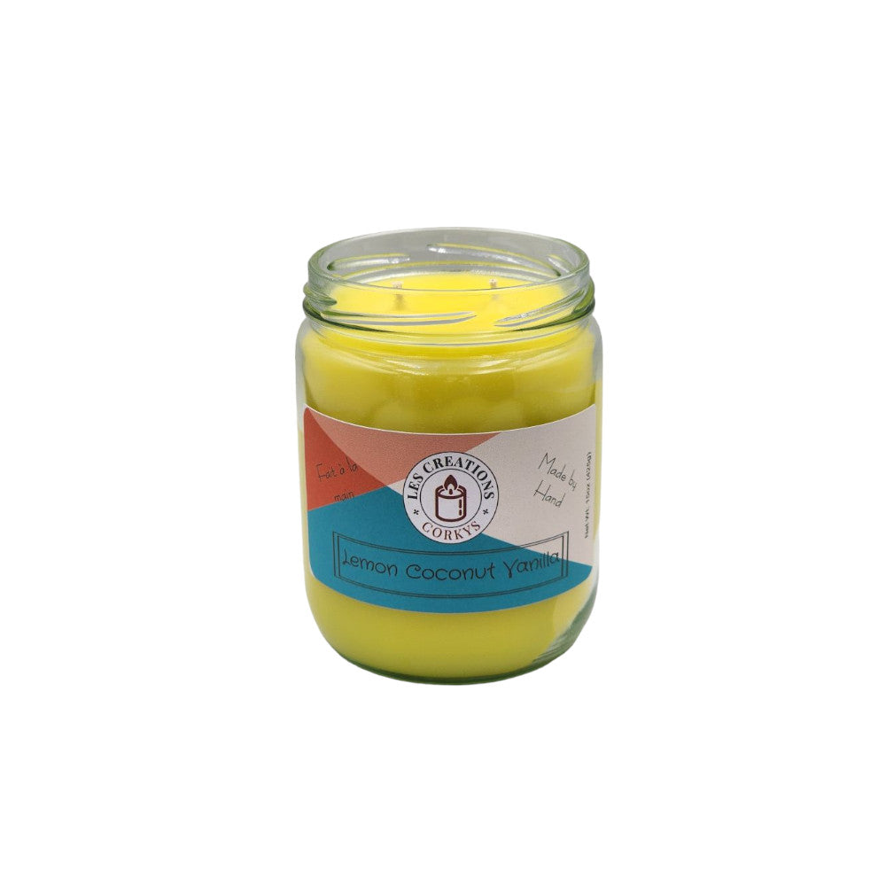 Lemon Coconut Vanilla - 16oz Jar - 2 Wick