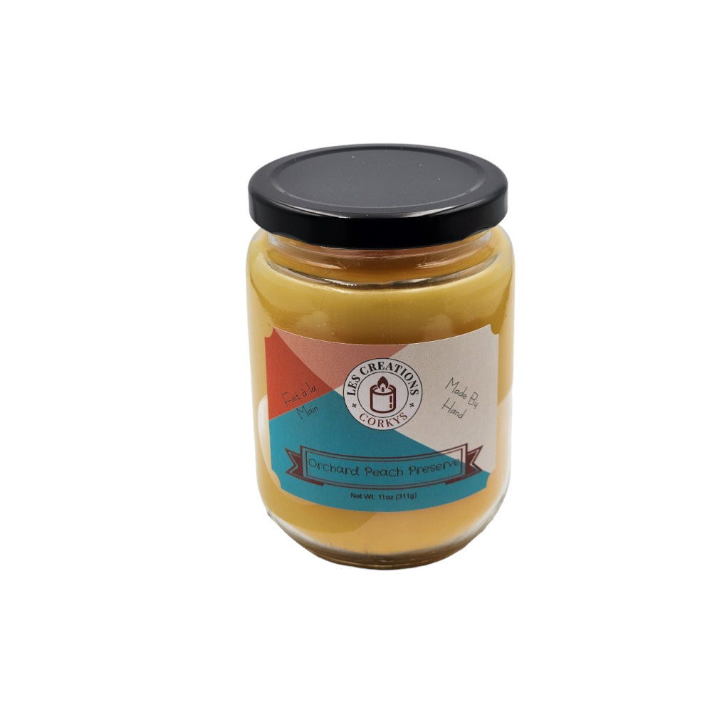 Orchard Peach Preserve  - 12oz Jar - 1 Wick