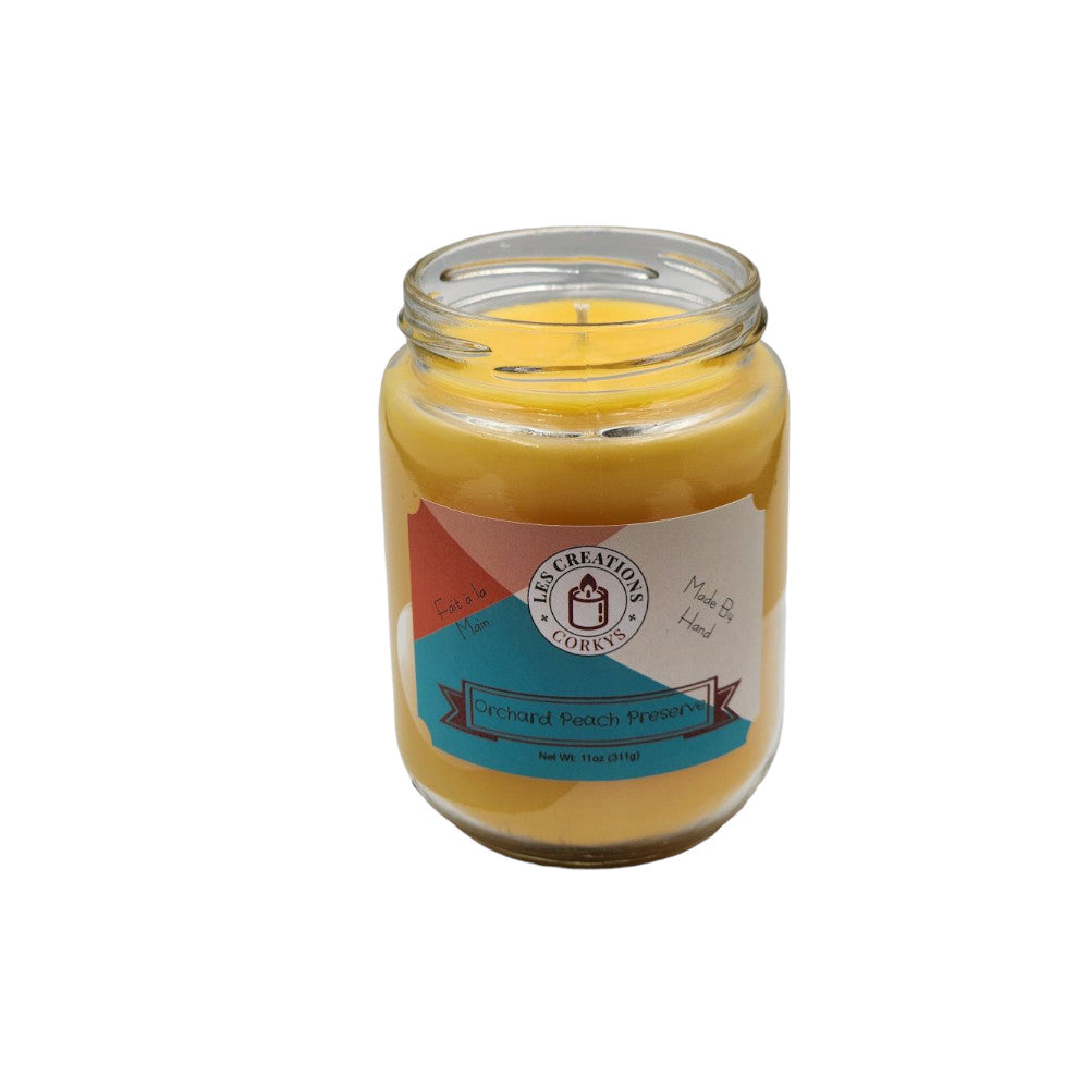 Orchard Peach Preserve  - 12oz Jar - 1 Wick