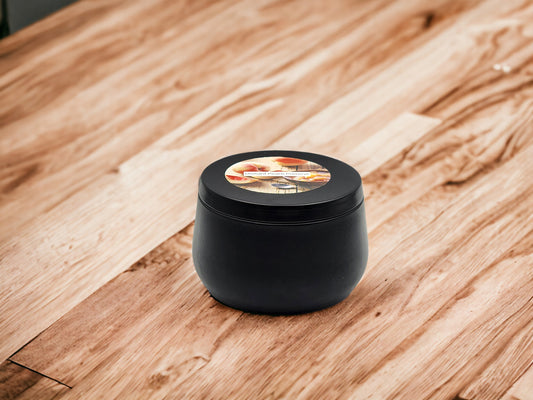 Orchard Peach Preserve- 8oz Tin - 1 Wic - Black