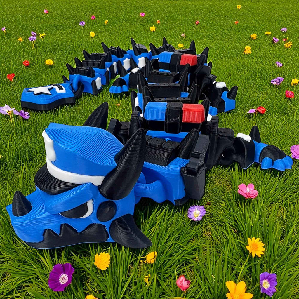 Police Dragon – 3D Printed Collectible Toy & Fidget Buddy