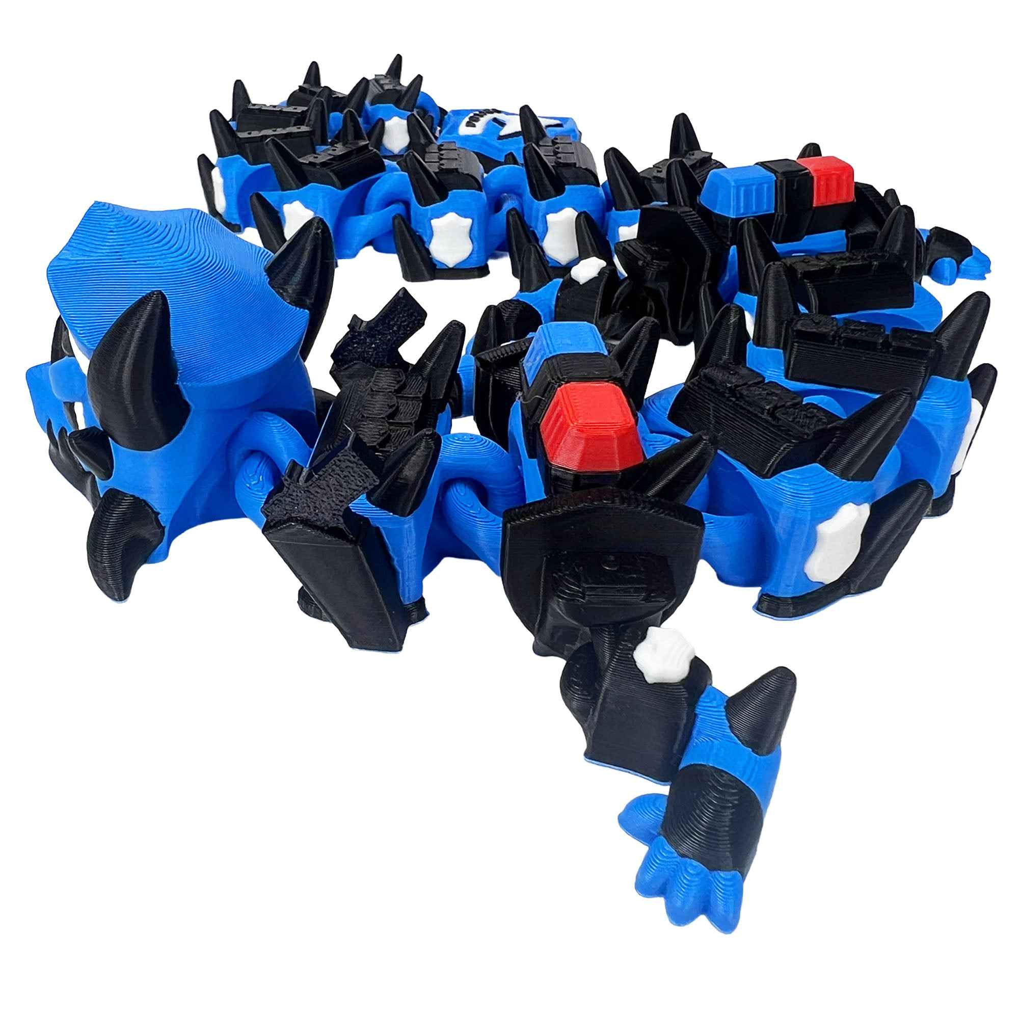 Police Dragon – 3D Printed Collectible Toy & Fidget Buddy