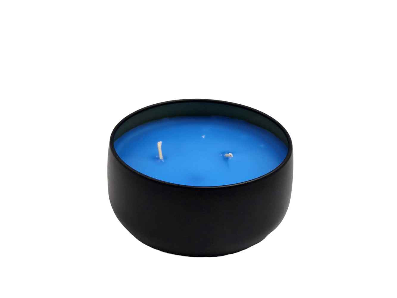 Sea Moss - 8oz Tin - 2 Wick - Black/Wood-Les Creations Corkys