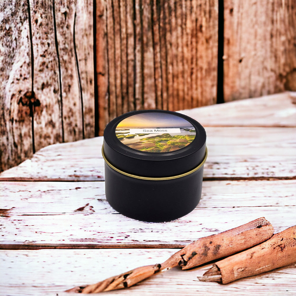 Sea Moss - 4oz Tin - 1 Wic - Black