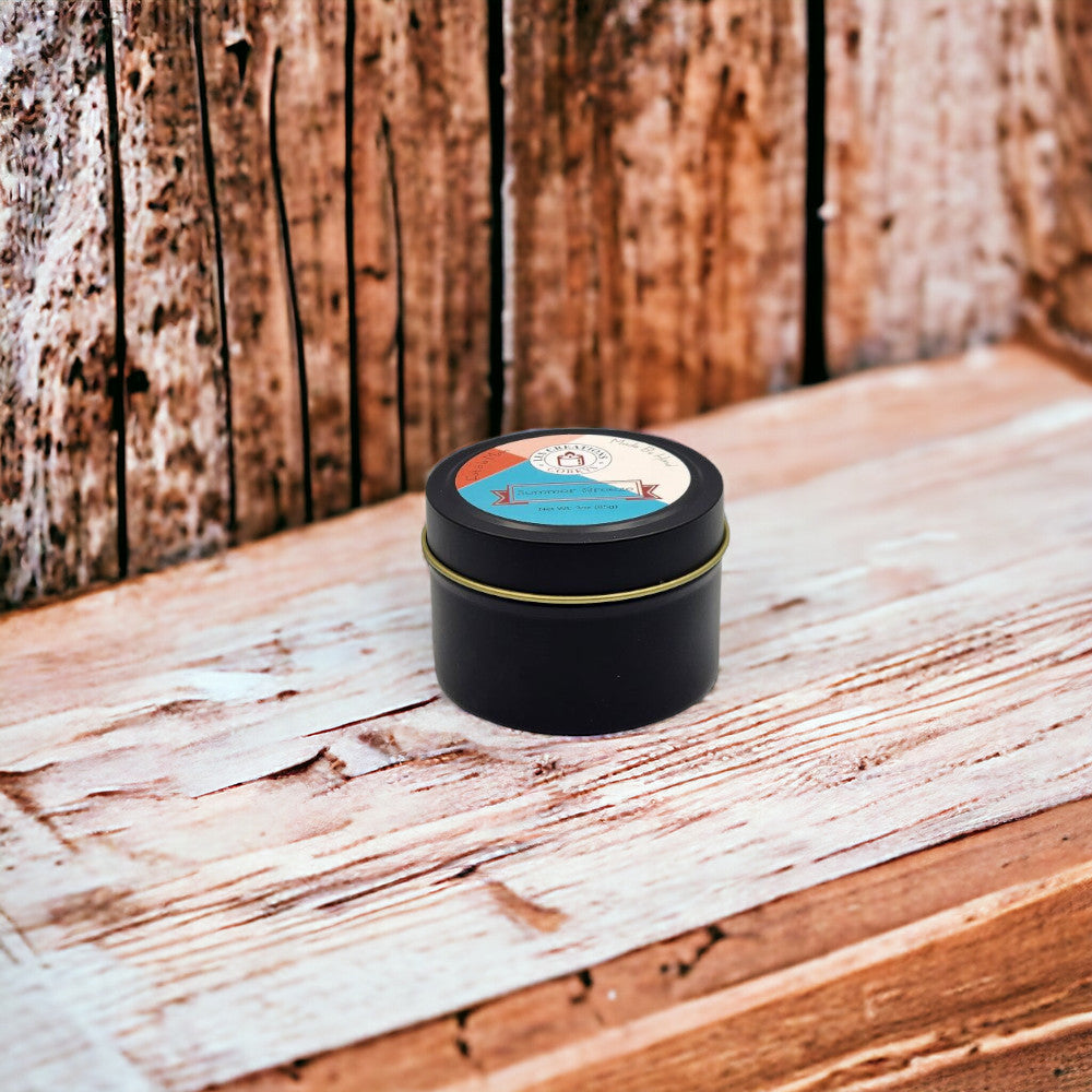 Summer Breeze - 4oz Tin - 1 Wic - Black